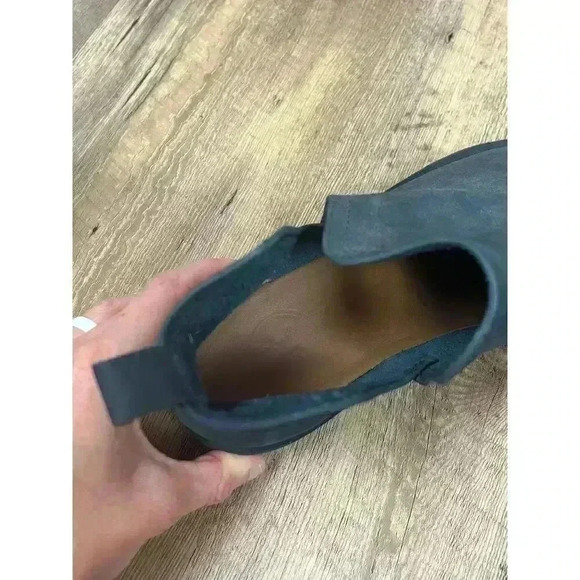 Charleston Shoe Company Federal Ankle Boots Blue Leather Suede Women's 7 - Picture 8 of 13